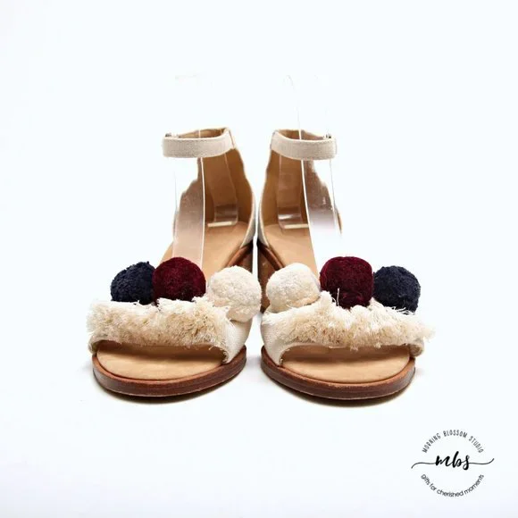 Soludos Capri Pom Pom Heel Sandals - Picture 4 of 14